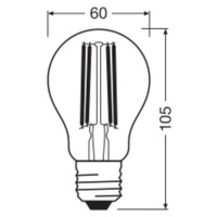 OSRAM OSRAM LED Classic, žárovka, E27, 5 W, 1 055 lm, 4 000 K