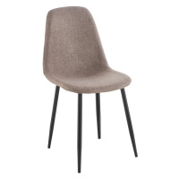 Jídelní židle OMEGA — kov, látkový potah, šedá