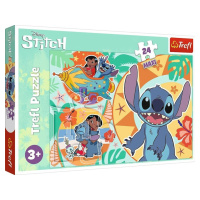 TREFL - Puzzle Lilo&Stitch: Šťastný den MAXI 24 dílků