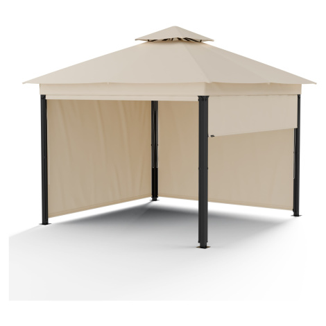 Blumfeldt Grandezza Cortina zahradní altán 3x3 m, odolný proti povětrnostním vlivům, práškově la