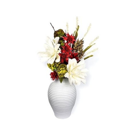 Váza keramická bílá 47 cm LAALU