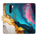 iSaprio Flip pouzdro Colourful Marble pro Xiaomi Redmi Note 8 Pro