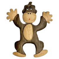 2Kids Toys Dřevěná magnetka velká Opice