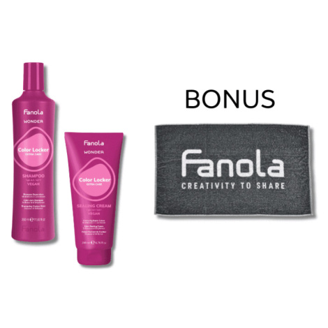 AKCE: Fanola Wonder Color Locker - pro barvené vlasy - šampon, 350 ml + uzavírací krém, 200 ml +