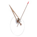 Designové nástěnné hodiny Nomon Cris walnut 70cm
