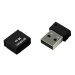 Goodram USB flash disk, USB 2.0, 16GB, UPI2, černý, UPI2-0160K0R11, USB A, s krytkou