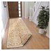 NORTHRUGS - Hanse Home koberce Běhoun Twin Supreme 105791 Ochre – na ven i na doma - 80x250 cm