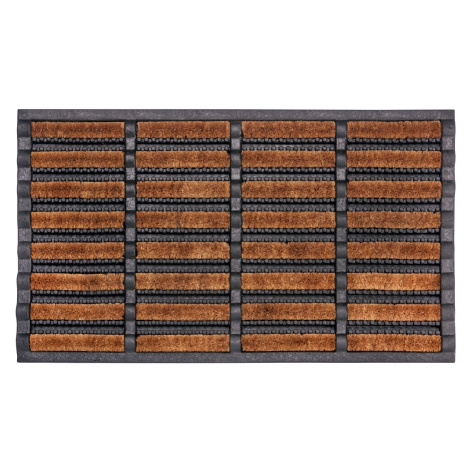 Hanse Home Collection koberce Rohožka Mix Mats Brushes 105647 Black Cocos - 40x60 cm