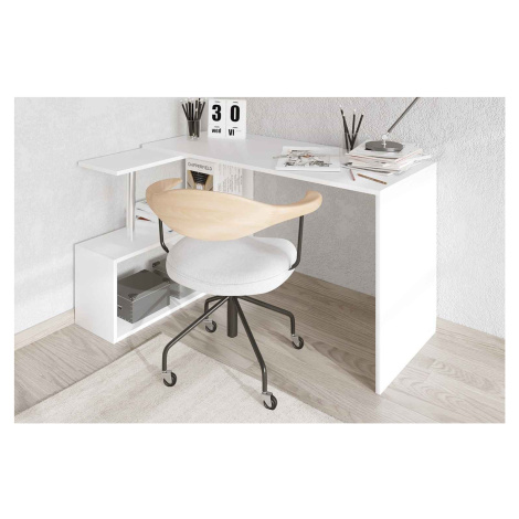 Sofahouse Designový rohový psací stůl Rachelle bílý