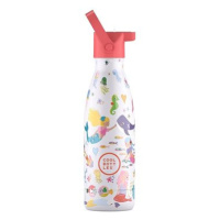 Cool Bottles dětská nerezová termolahev Kids Sweet Mermaids třívrstvá 350 ml 3D