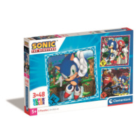 Clementoni - Puzzle 3x48 Square Sonic