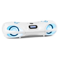 Auna Spacewoofer DAB Boombox, CD přehrávač, DAB+, UKW, Bluetooth, dálkové ovládání, LED