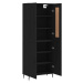 vidaXL Skříň highboard černá 69,5 x 34 x 180 cm kompozitní dřevo