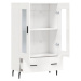 vidaXL Skříň highboard lesklá bílá 69,5 x 31 x 115 cm kompozitní dřevo