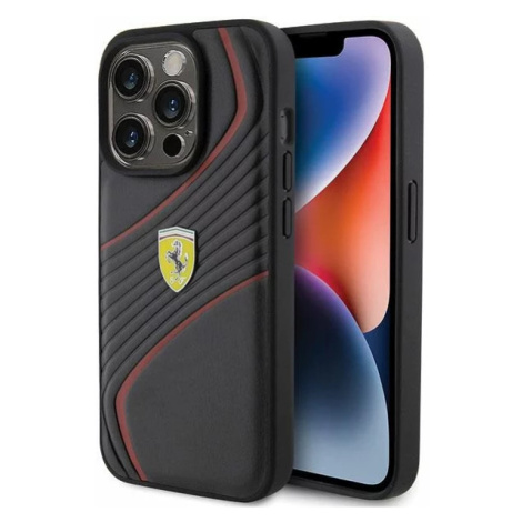 Kryt Ferrari FEHCP15LPTWK iPhone 15 Pro 6.1" black hardcase Twist Metal Logo (FEHCP15LPTWK) G3FERRARI