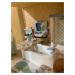 Dřevěná koupelna Dovetail Bathroom Set Tender Leaf Toys 6dílná sada s komplet vybavením a doplňk