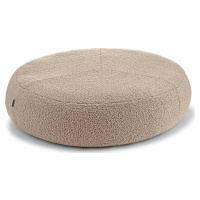 Béžový pelíšek pro psa z materiálu bouclé ø 70 cm Senso Pouffe Greige S/M – MiaCara