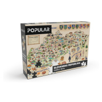 POPULAR - Puzzle - Mapa Slovenska, 160 ks