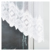 Dekorační oblouková krátká záclona na žabky LUCYNA 120 bílá 250x120 cm MyBestHome