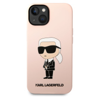Zadní kryt Karl Lagerfeld Liquid Silicone Ikonik NFT pro Apple iPhone 14 Plus, pink