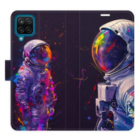 iSaprio Flip pouzdro Neon Astronaut 02 pro Samsung Galaxy A12