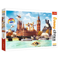 Trefl Puzzle 1000 Crazy City - Psi v Londýně