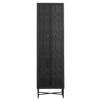 Černá šatní skříň z recyklovaného dřeva 60x210 cm Bequest – BePureHome