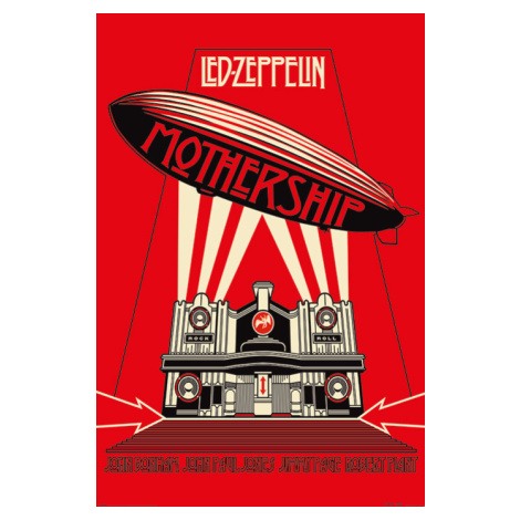Plakát, Obraz - Led Zeppelin - Mothership Red, (61 x 91.5 cm) Pyramid