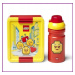 Svačinový set LEGO ICONIC Girl (láhev a box) - žlutá/červená