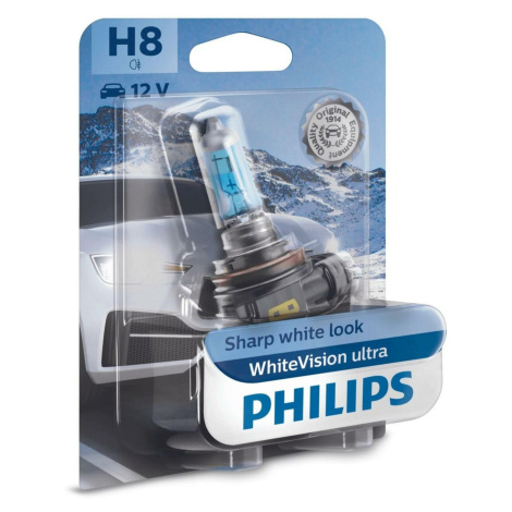 Philips H8 12V 35W PGJ19-1 WhiteVision Ultra 1ks 12360WVUB1