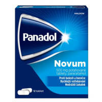 Panadol Novum 500mg, tablety na bolest a snížení horečky 12 tablet