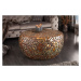 Estila Industriální kulatý konferenční stolek Riverstone z kovu měděné barvy 72 cm