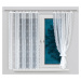 SET 2 KUSY - Dekorační žakárová záclona s řasící páskou AZURO 150 bílá 2x 170x150 cm MyBestHome 