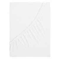 B.E.S. PETROVICE Protěradlo Jersey s elastanem LYCRA 140 × 200 cm, bílé