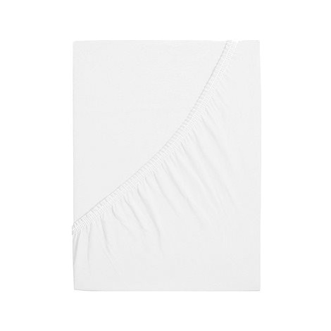 B.E.S. PETROVICE Protěradlo Jersey s elastanem LYCRA 140 × 200 cm, bílé B.E.S. - Petrovice