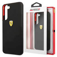 Ferrari Pouzdro Case Kryt Obal S Logem Pro Samsung Galaxy S22+ Černé