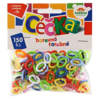 Céčka barevná 150 ks plast v sáčku