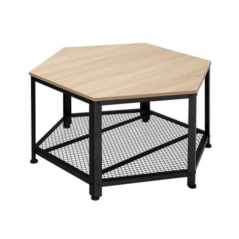 Tectake Konferenční stolek Norwich 86,5×75×46,5cm, Industrial světlé dřevo, dub Sonoma