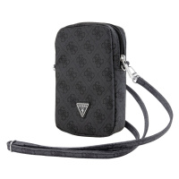 Taška Guess PU 4G Triangle Logo Wallet Phone Bag Zipper, černá