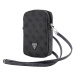 Taška Guess PU 4G Triangle Logo Wallet Phone Bag Zipper, černá