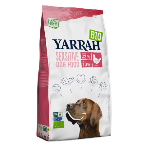 Yarrah Bio Sensitive s bio kuřecím masem a bio rýží - 2 x 2 kg