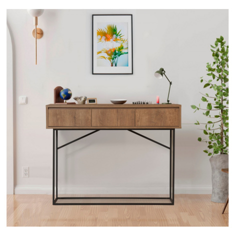 Hanah Home Konzolový stolek Mia 120 cm hnědý