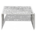 Konferenční stolek stříbrný hliník Dekorhome