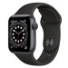 Apple Watch Series 6 44mm Vesmírně šedý hliník s černým sportovním řemínkem