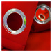 Dekorační krátký závěs s kroužky COLOR 160 barva 12 červená 140x160 cm (cena za 1 kus) MyBestHom