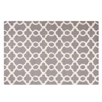 Šedý vlněný koberec v klasickém designu 200x230 cm ZILE, 57393