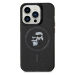 Karl Lagerfeld hard silikonové pouzdro iPhone 15 PRO 6.1" black Karl&Choupette Glitter MagSafe