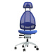 Topstar Elegantní kancelářská otočná židle, s opěrkou hlavy a zadní síťkou, výška opěradla celke
