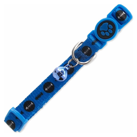 Obojek Active Cat nylon XS rybka modrý 1x19-31cm