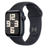 Apple Watch SE 40mm Temně inkoustový hliník s temně inkoustovým sportovním řemínkem - M/L